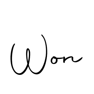 You should practise on your own different ways (Autography-DOLnW) to write your name (Won) in signature. don't let someone else do it for you. Won signature style 10 images and pictures png