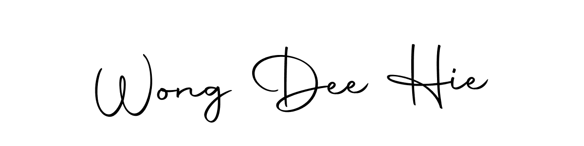 You can use this online signature creator to create a handwritten signature for the name Wong Dee Hie. This is the best online autograph maker. Wong Dee Hie signature style 10 images and pictures png
