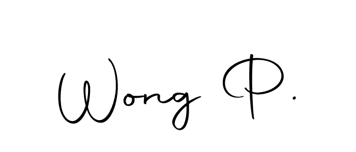 Use a signature maker to create a handwritten signature online. With this signature software, you can design (Autography-DOLnW) your own signature for name Wong P.. Wong P. signature style 10 images and pictures png