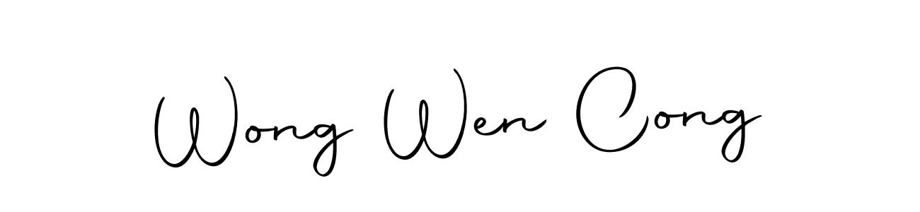 Make a beautiful signature design for name Wong Wen Cong. Use this online signature maker to create a handwritten signature for free. Wong Wen Cong signature style 10 images and pictures png