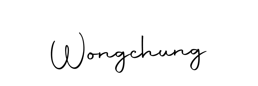 Make a beautiful signature design for name Wongchung. With this signature (Autography-DOLnW) style, you can create a handwritten signature for free. Wongchung signature style 10 images and pictures png