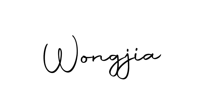 Make a beautiful signature design for name Wongjia. Use this online signature maker to create a handwritten signature for free. Wongjia signature style 10 images and pictures png
