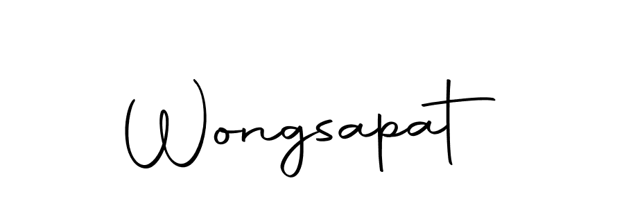 Design your own signature with our free online signature maker. With this signature software, you can create a handwritten (Autography-DOLnW) signature for name Wongsapat. Wongsapat signature style 10 images and pictures png