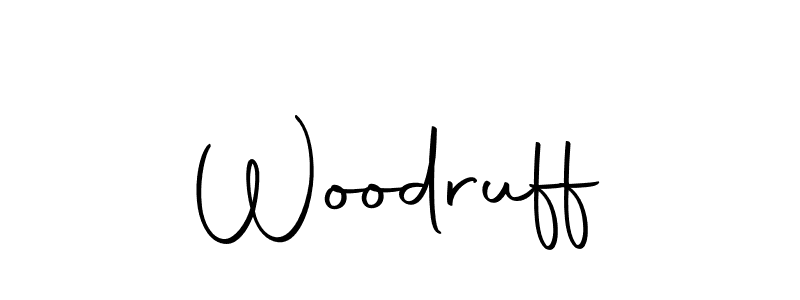 Design your own signature with our free online signature maker. With this signature software, you can create a handwritten (Autography-DOLnW) signature for name Woodruff. Woodruff signature style 10 images and pictures png