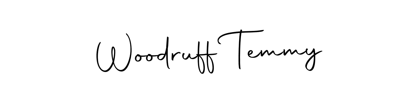 Create a beautiful signature design for name Woodruff Temmy. With this signature (Autography-DOLnW) fonts, you can make a handwritten signature for free. Woodruff Temmy signature style 10 images and pictures png