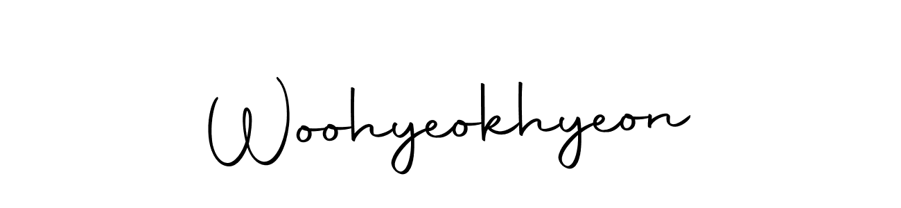 Also we have Woohyeokhyeon name is the best signature style. Create professional handwritten signature collection using Autography-DOLnW autograph style. Woohyeokhyeon signature style 10 images and pictures png