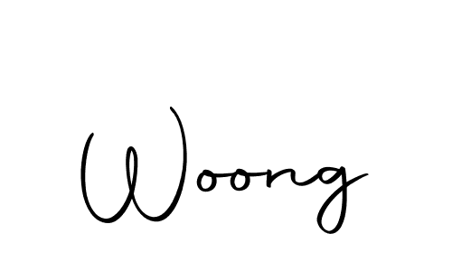 Create a beautiful signature design for name Woong. With this signature (Autography-DOLnW) fonts, you can make a handwritten signature for free. Woong signature style 10 images and pictures png