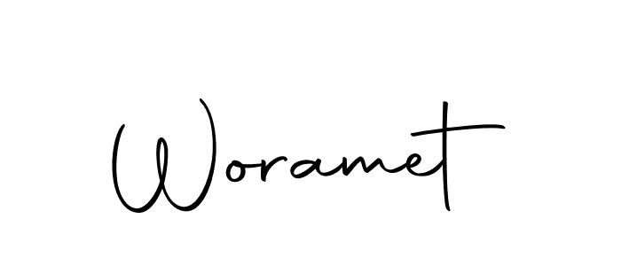 How to make Woramet signature? Autography-DOLnW is a professional autograph style. Create handwritten signature for Woramet name. Woramet signature style 10 images and pictures png