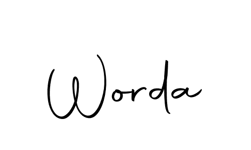 You should practise on your own different ways (Autography-DOLnW) to write your name (Worda) in signature. don't let someone else do it for you. Worda signature style 10 images and pictures png