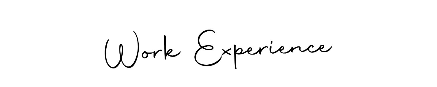 Here are the top 10 professional signature styles for the name Work Experience. These are the best autograph styles you can use for your name. Work Experience signature style 10 images and pictures png