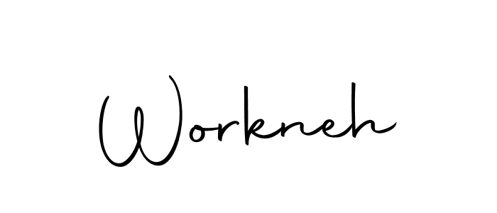 Make a short Workneh signature style. Manage your documents anywhere anytime using Autography-DOLnW. Create and add eSignatures, submit forms, share and send files easily. Workneh signature style 10 images and pictures png