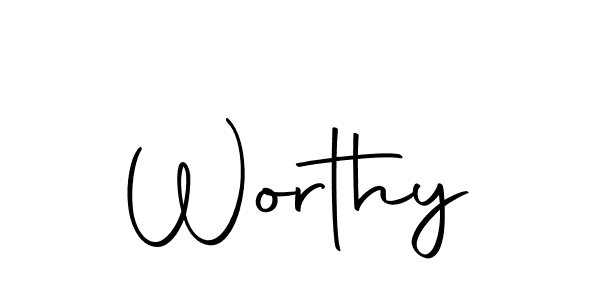 How to make Worthy name signature. Use Autography-DOLnW style for creating short signs online. This is the latest handwritten sign. Worthy signature style 10 images and pictures png