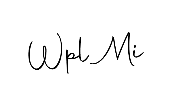 if you are searching for the best signature style for your name Wpl Mi. so please give up your signature search. here we have designed multiple signature styles  using Autography-DOLnW. Wpl Mi signature style 10 images and pictures png