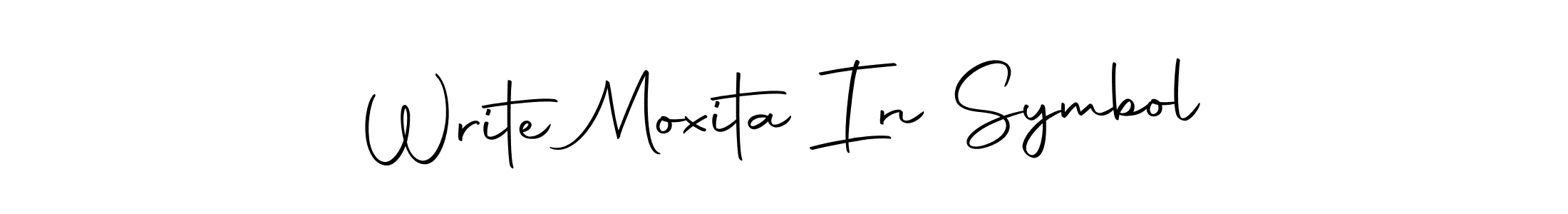 if you are searching for the best signature style for your name Write Moxita In Symbol. so please give up your signature search. here we have designed multiple signature styles  using Autography-DOLnW. Write Moxita In Symbol signature style 10 images and pictures png