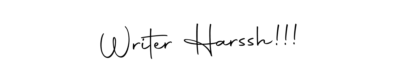 Create a beautiful signature design for name Writer Harssh!!!. With this signature (Autography-DOLnW) fonts, you can make a handwritten signature for free. Writer Harssh!!! signature style 10 images and pictures png