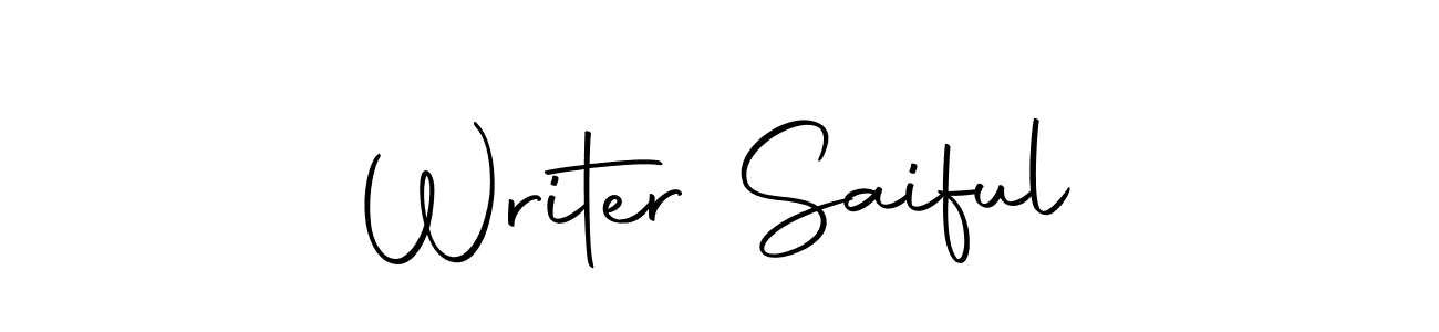How to make Writer Saiful signature? Autography-DOLnW is a professional autograph style. Create handwritten signature for Writer Saiful name. Writer Saiful signature style 10 images and pictures png