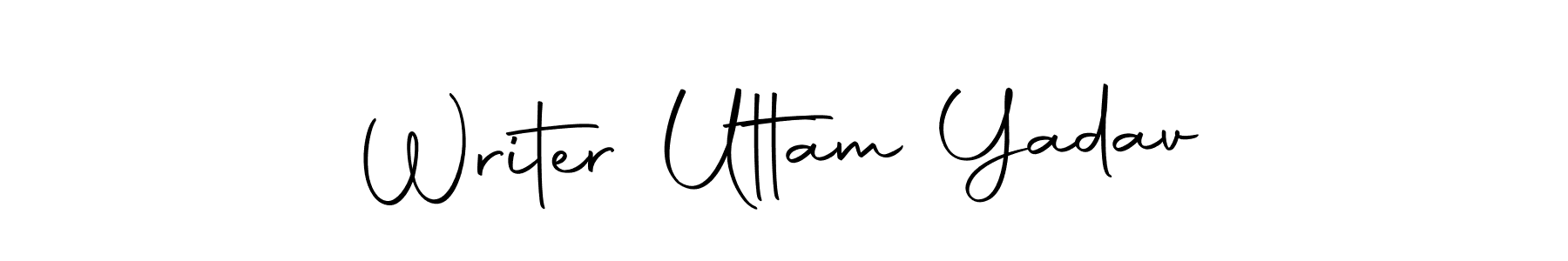 You should practise on your own different ways (Autography-DOLnW) to write your name (Writer Uttam Yadav) in signature. don't let someone else do it for you. Writer Uttam Yadav signature style 10 images and pictures png