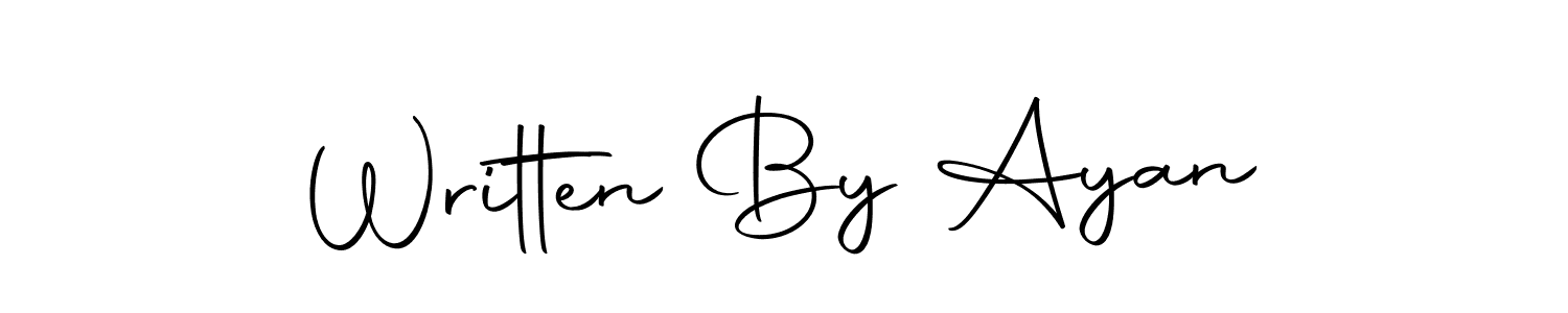 You should practise on your own different ways (Autography-DOLnW) to write your name (Written By Ayan) in signature. don't let someone else do it for you. Written By Ayan signature style 10 images and pictures png