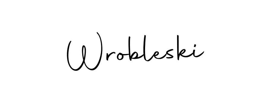 How to Draw Wrobleski signature style? Autography-DOLnW is a latest design signature styles for name Wrobleski. Wrobleski signature style 10 images and pictures png