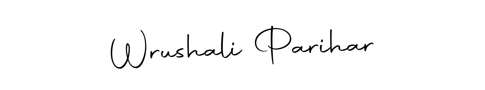 You can use this online signature creator to create a handwritten signature for the name Wrushali Parihar. This is the best online autograph maker. Wrushali Parihar signature style 10 images and pictures png