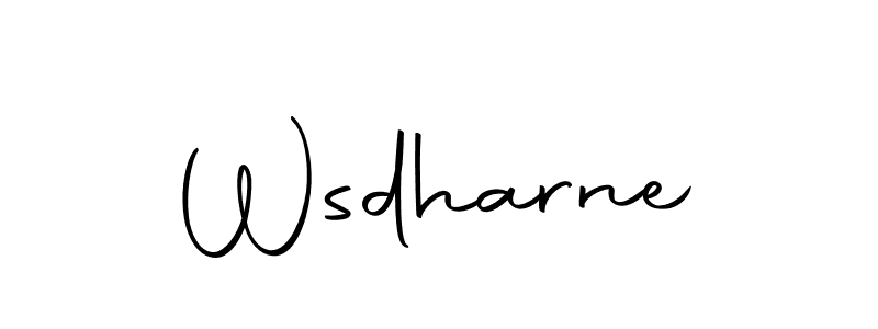 You should practise on your own different ways (Autography-DOLnW) to write your name (Wsdharne) in signature. don't let someone else do it for you. Wsdharne signature style 10 images and pictures png