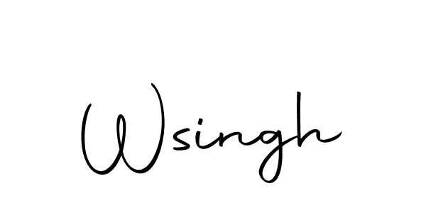 The best way (Autography-DOLnW) to make a short signature is to pick only two or three words in your name. The name Wsingh include a total of six letters. For converting this name. Wsingh signature style 10 images and pictures png