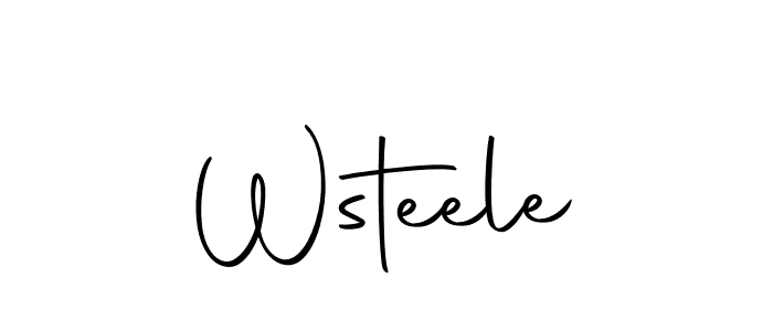 Design your own signature with our free online signature maker. With this signature software, you can create a handwritten (Autography-DOLnW) signature for name Wsteele. Wsteele signature style 10 images and pictures png