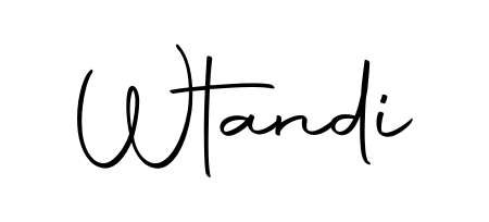 Create a beautiful signature design for name Wtandi. With this signature (Autography-DOLnW) fonts, you can make a handwritten signature for free. Wtandi signature style 10 images and pictures png