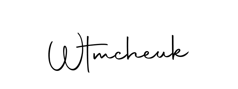 Use a signature maker to create a handwritten signature online. With this signature software, you can design (Autography-DOLnW) your own signature for name Wtmcheuk. Wtmcheuk signature style 10 images and pictures png