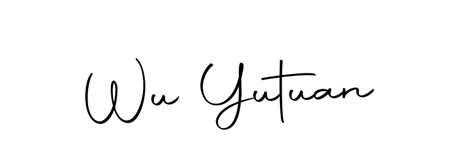 How to make Wu Yutuan name signature. Use Autography-DOLnW style for creating short signs online. This is the latest handwritten sign. Wu Yutuan signature style 10 images and pictures png