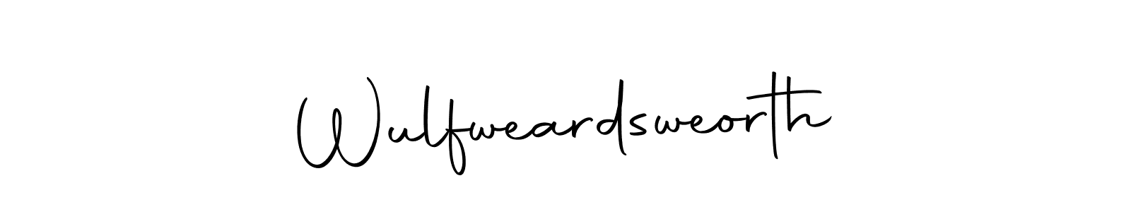 You should practise on your own different ways (Autography-DOLnW) to write your name (Wulfweardsweorth) in signature. don't let someone else do it for you. Wulfweardsweorth signature style 10 images and pictures png