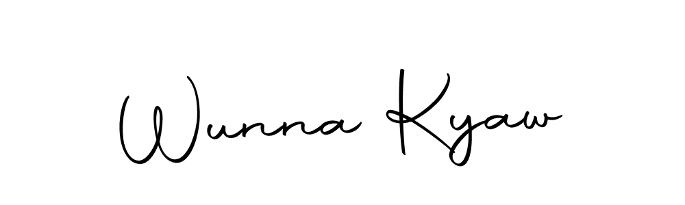 Make a short Wunna Kyaw signature style. Manage your documents anywhere anytime using Autography-DOLnW. Create and add eSignatures, submit forms, share and send files easily. Wunna Kyaw signature style 10 images and pictures png