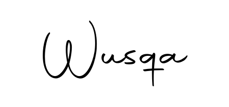 Make a beautiful signature design for name Wusqa. Use this online signature maker to create a handwritten signature for free. Wusqa signature style 10 images and pictures png