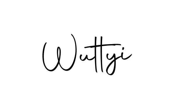 Make a beautiful signature design for name Wuttyi. With this signature (Autography-DOLnW) style, you can create a handwritten signature for free. Wuttyi signature style 10 images and pictures png