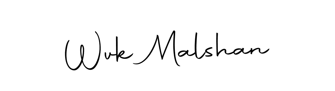 Make a beautiful signature design for name Wvk Malshan. Use this online signature maker to create a handwritten signature for free. Wvk Malshan signature style 10 images and pictures png