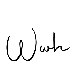 How to make Wwh signature? Autography-DOLnW is a professional autograph style. Create handwritten signature for Wwh name. Wwh signature style 10 images and pictures png