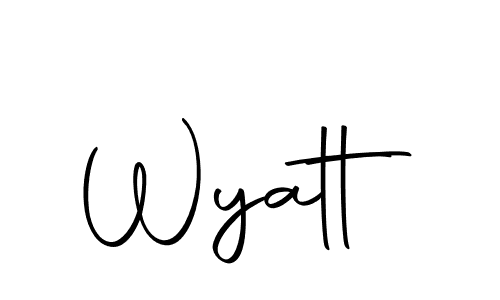 The best way (Autography-DOLnW) to make a short signature is to pick only two or three words in your name. The name Wyatt include a total of six letters. For converting this name. Wyatt signature style 10 images and pictures png