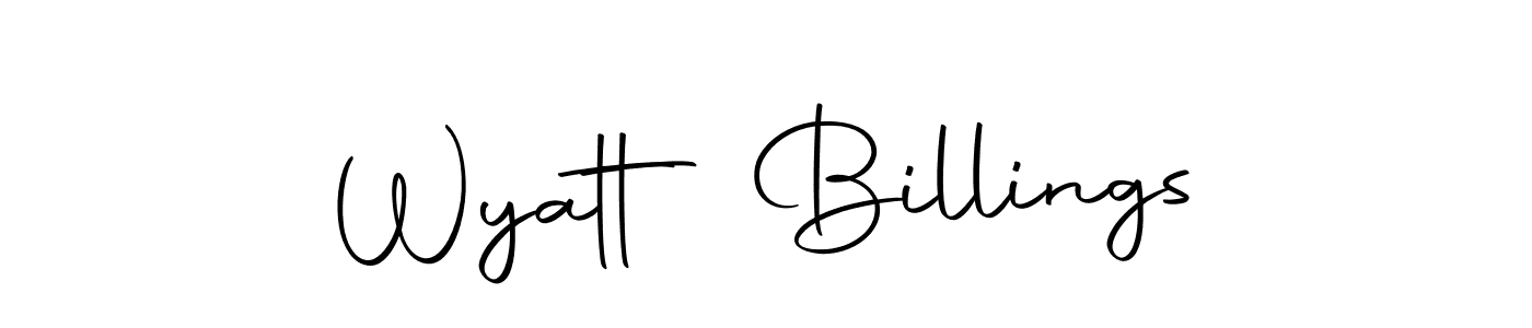 Once you've used our free online signature maker to create your best signature Autography-DOLnW style, it's time to enjoy all of the benefits that Wyatt Billings name signing documents. Wyatt Billings signature style 10 images and pictures png