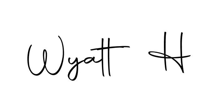 Make a short Wyatt H signature style. Manage your documents anywhere anytime using Autography-DOLnW. Create and add eSignatures, submit forms, share and send files easily. Wyatt H signature style 10 images and pictures png