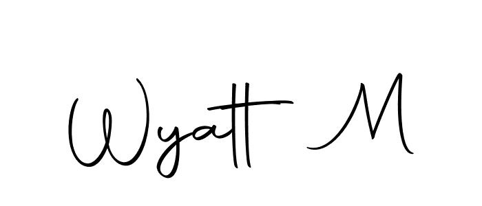 Here are the top 10 professional signature styles for the name Wyatt M. These are the best autograph styles you can use for your name. Wyatt M signature style 10 images and pictures png