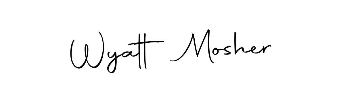 Design your own signature with our free online signature maker. With this signature software, you can create a handwritten (Autography-DOLnW) signature for name Wyatt Mosher. Wyatt Mosher signature style 10 images and pictures png