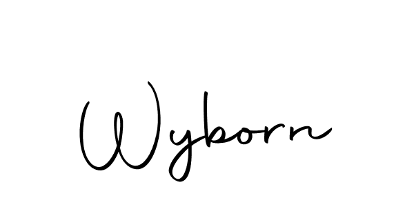 You should practise on your own different ways (Autography-DOLnW) to write your name (Wyborn) in signature. don't let someone else do it for you. Wyborn signature style 10 images and pictures png