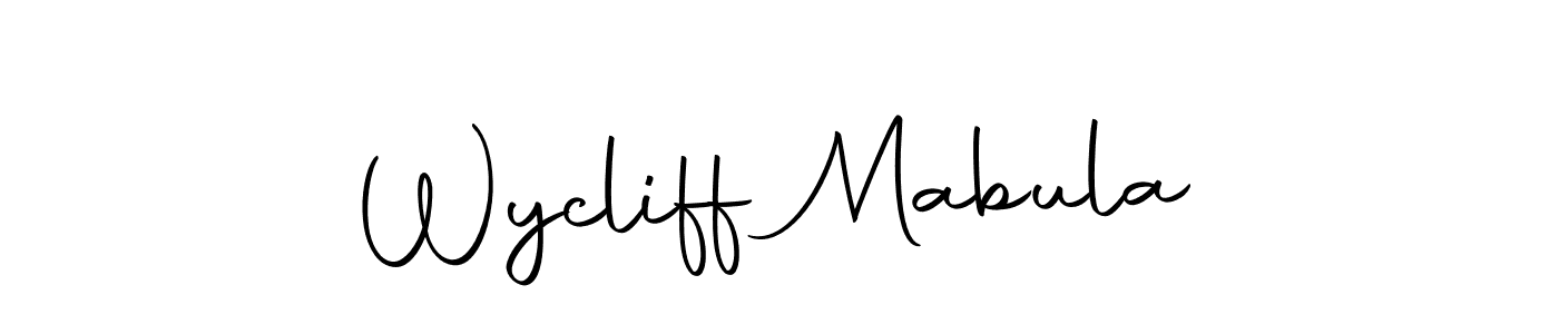 Make a short Wycliff Mabula signature style. Manage your documents anywhere anytime using Autography-DOLnW. Create and add eSignatures, submit forms, share and send files easily. Wycliff Mabula signature style 10 images and pictures png