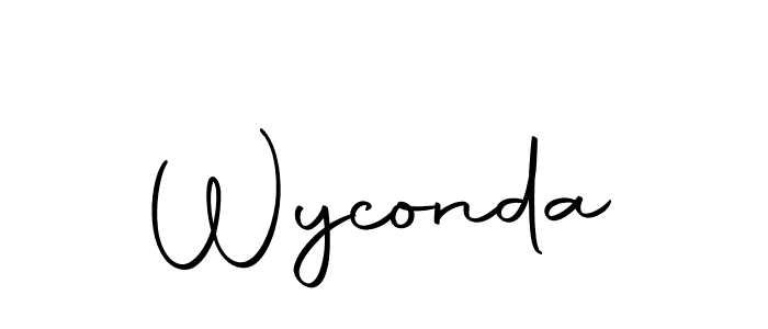 if you are searching for the best signature style for your name Wyconda. so please give up your signature search. here we have designed multiple signature styles  using Autography-DOLnW. Wyconda signature style 10 images and pictures png