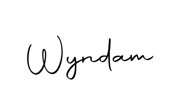 Wyndam stylish signature style. Best Handwritten Sign (Autography-DOLnW) for my name. Handwritten Signature Collection Ideas for my name Wyndam. Wyndam signature style 10 images and pictures png