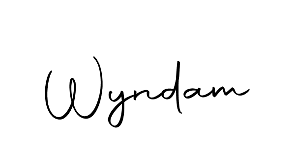 Wyndam stylish signature style. Best Handwritten Sign (Autography-DOLnW) for my name. Handwritten Signature Collection Ideas for my name Wyndam. Wyndam signature style 10 images and pictures png