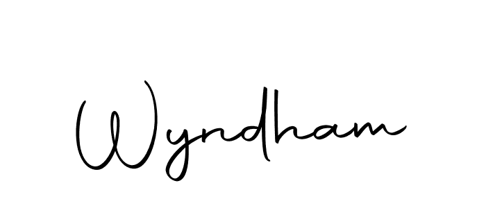 How to make Wyndham name signature. Use Autography-DOLnW style for creating short signs online. This is the latest handwritten sign. Wyndham signature style 10 images and pictures png