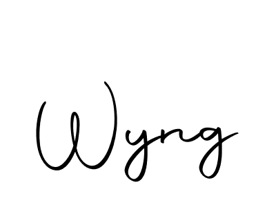 Create a beautiful signature design for name Wyng. With this signature (Autography-DOLnW) fonts, you can make a handwritten signature for free. Wyng signature style 10 images and pictures png