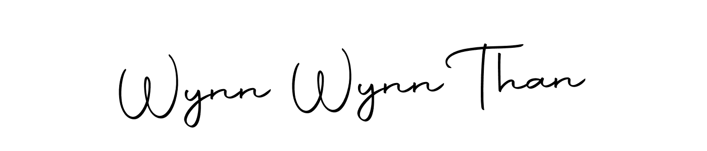 Make a beautiful signature design for name Wynn Wynn Than. With this signature (Autography-DOLnW) style, you can create a handwritten signature for free. Wynn Wynn Than signature style 10 images and pictures png