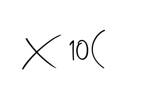 How to make X 10( signature? Autography-DOLnW is a professional autograph style. Create handwritten signature for X 10( name. X 10( signature style 10 images and pictures png